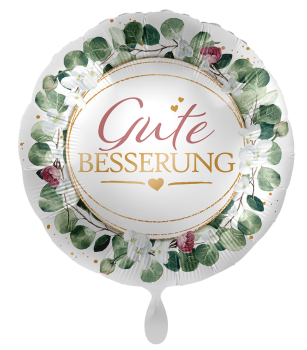 Folienballon - Gute Besserung, Eukalyptus - ø 43cm